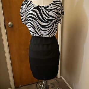 Zebra print dress